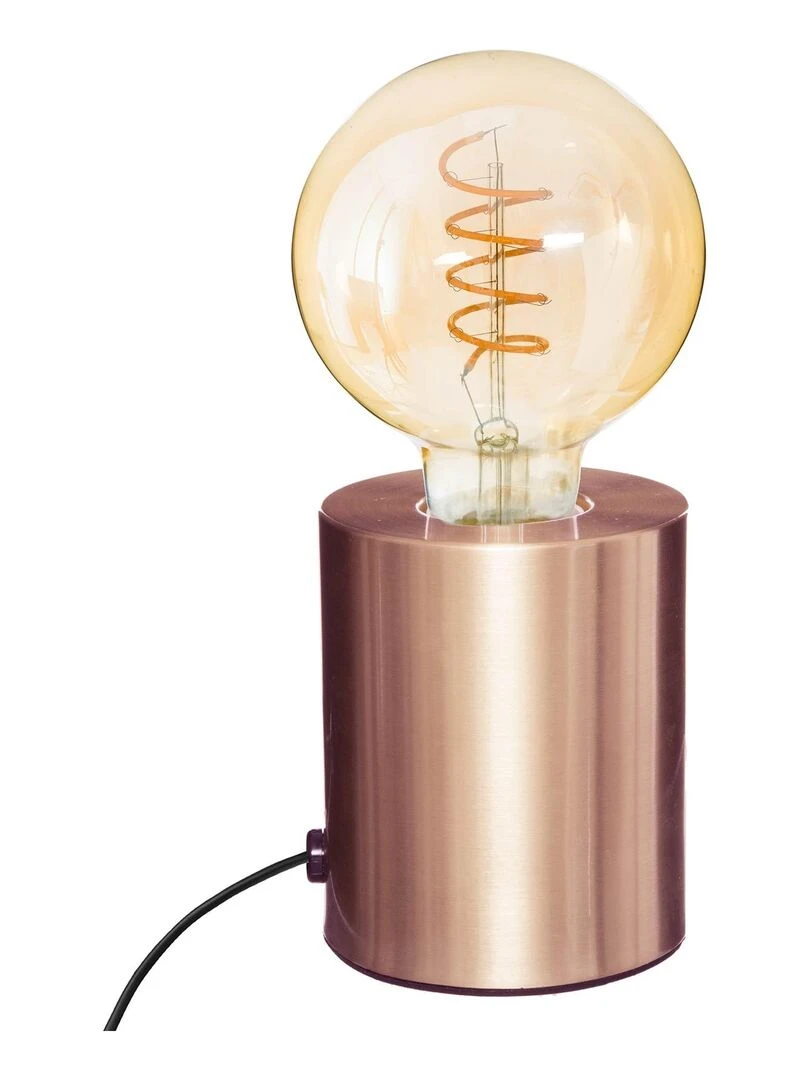 Lampe à poser socle métal Cuivre
