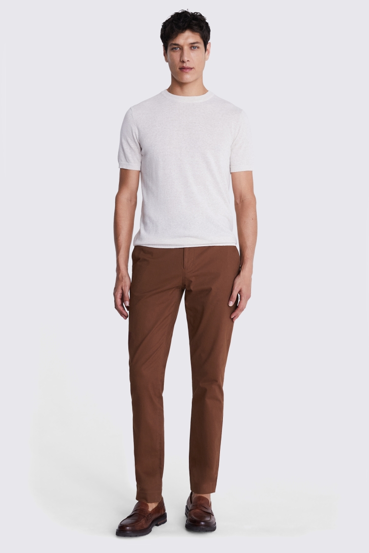 Slim Fit Light Grey Seersucker Trousers   Buy Online at Moss