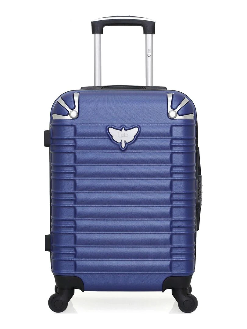 LPB LUGGAGE VALISE CABINE ABS GIULIA 4 ROUES 55 CM Bleu marine