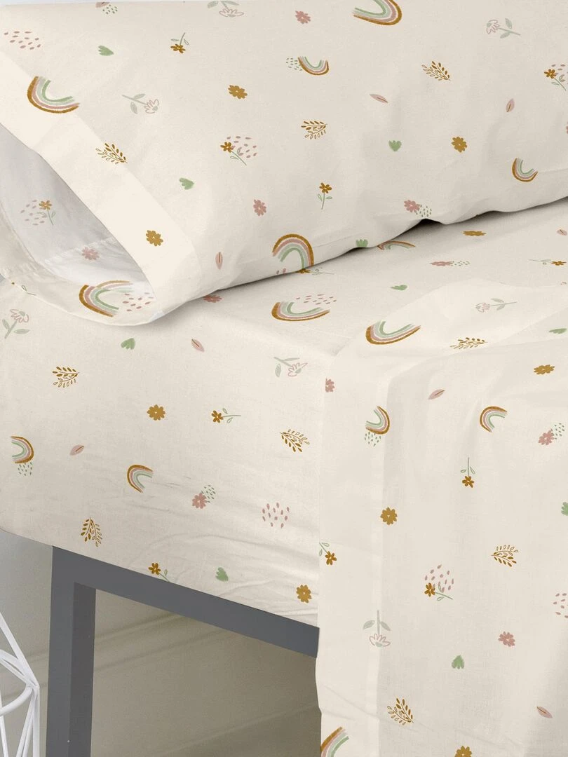 Drap housse Iris "Happyfriday"   Blanc