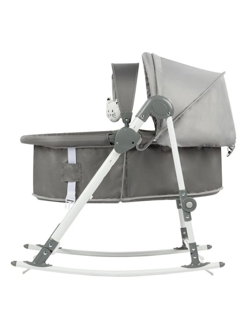 Bebe Confort Transat 3 en 1 bébé Calys  Balancelle  berceau  de 0 jusqu'à 9 mois (9kg)  Grey Mist   Argent