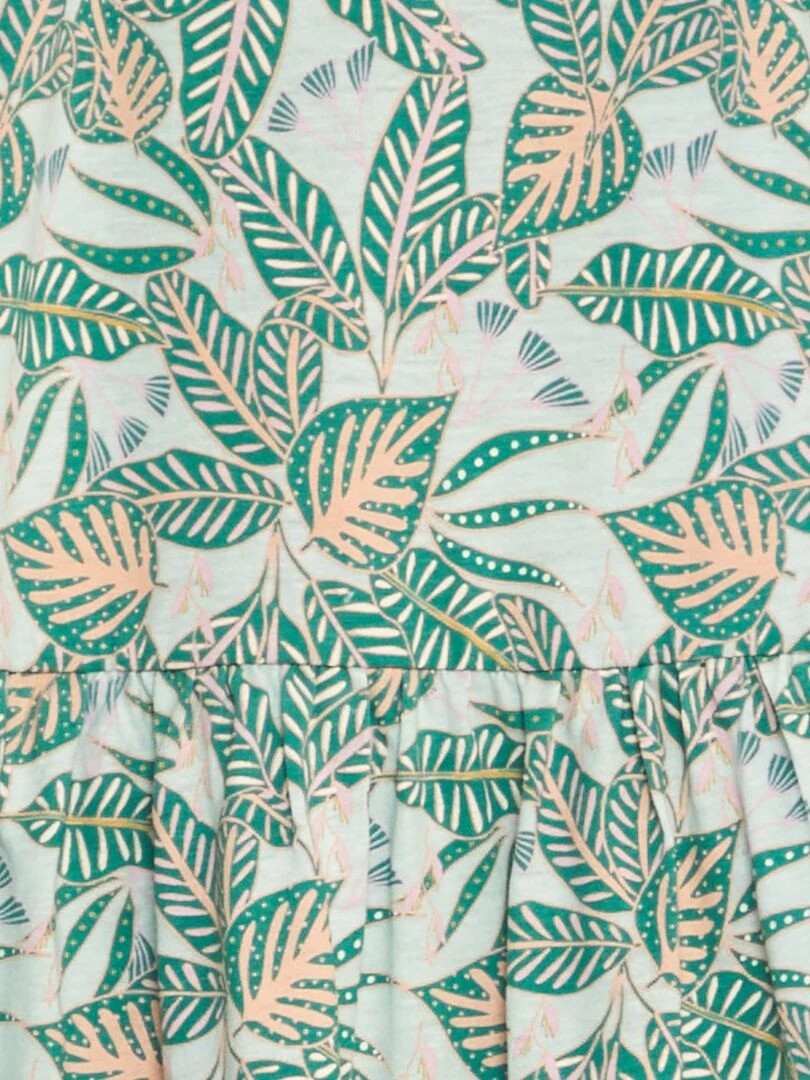 Robe légère imprimée VERT
