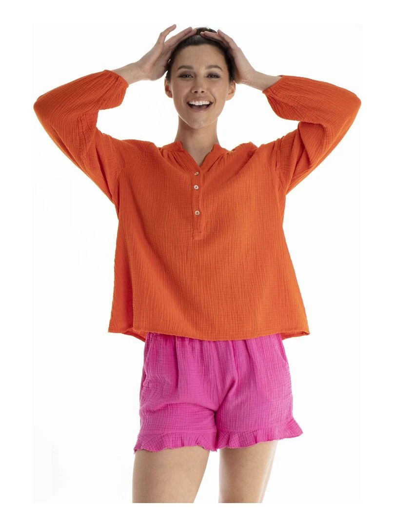 Chemisier  CALY   Gérard Pasquier   Orange