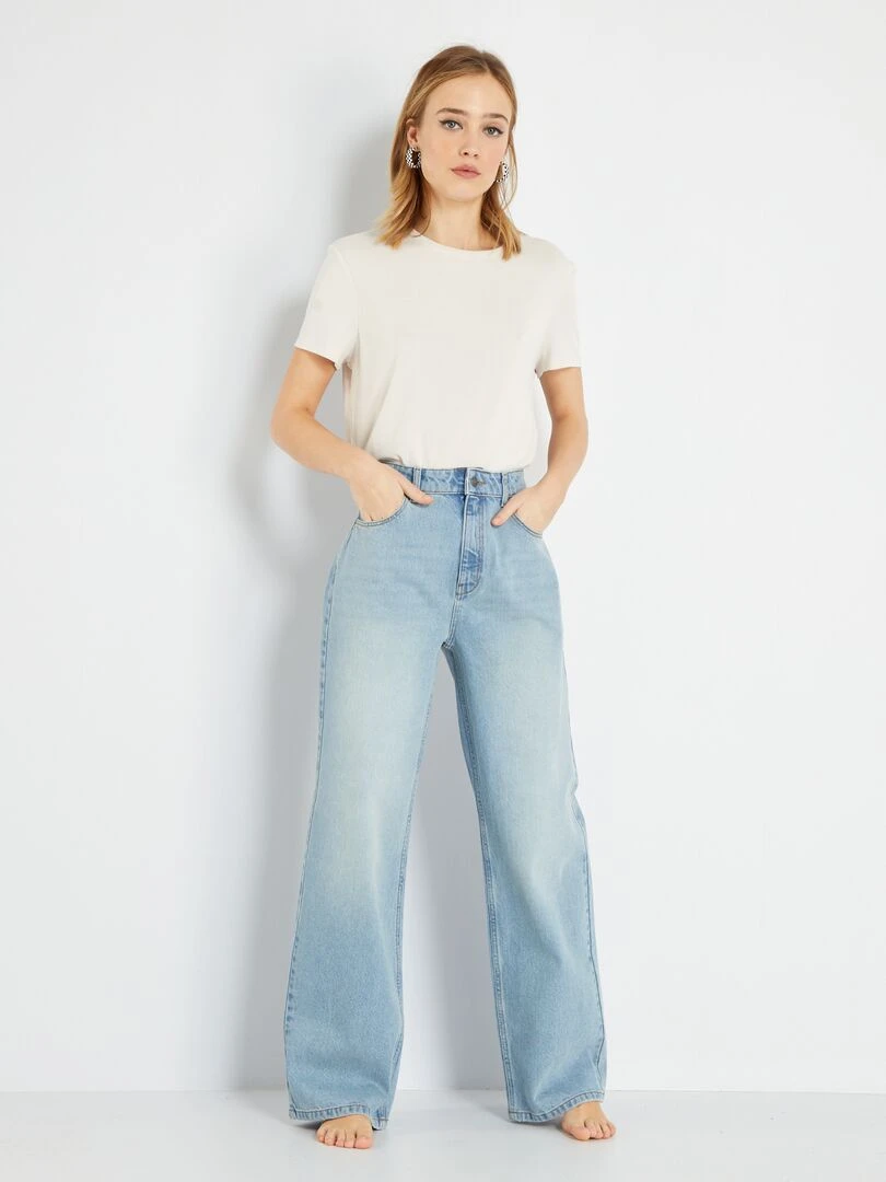 Jean wide leg L30 Triple stone