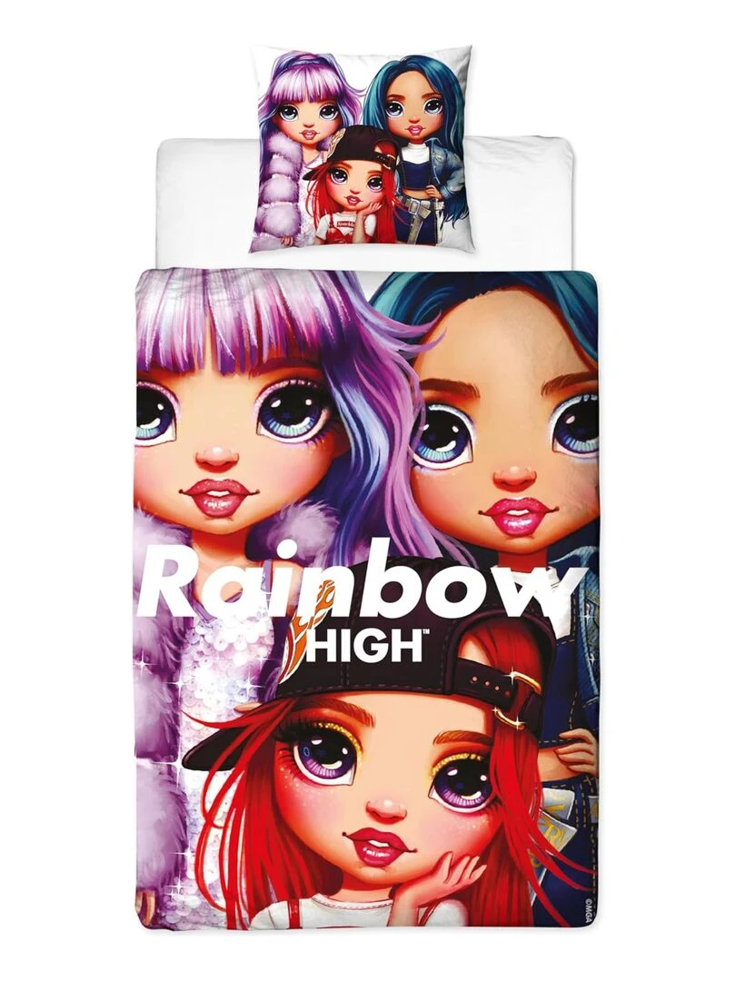 Parure de lit Enfant Rainbow High Faces Rose