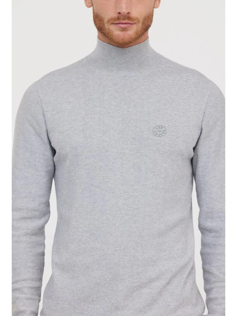 Lee Cooper   Pull manches longues coton regular CERIO   Gris chiné