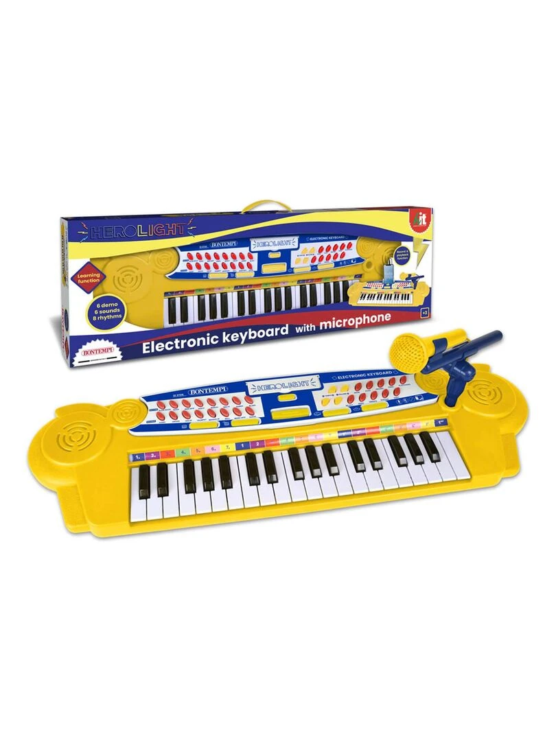 Clavier électronique 37 touches avec micro   N/A