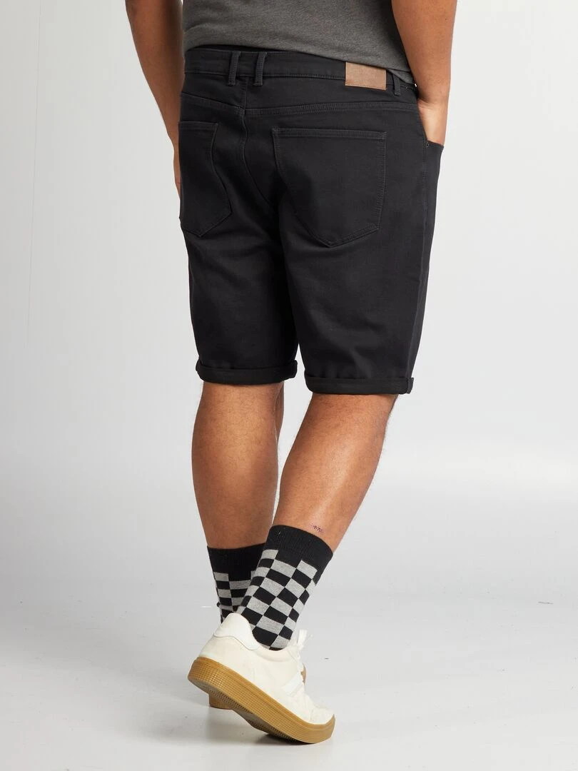 Bermuda en jean   NOIR