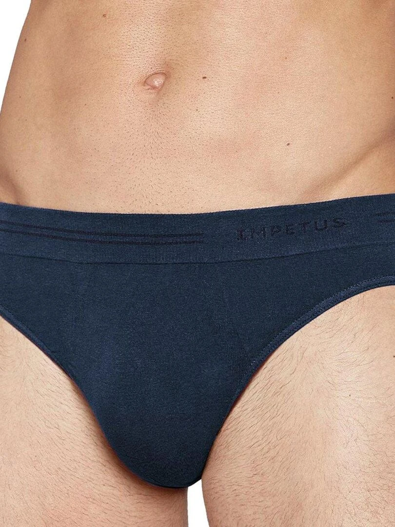 Slip en coton sans couture Essentials Bleu