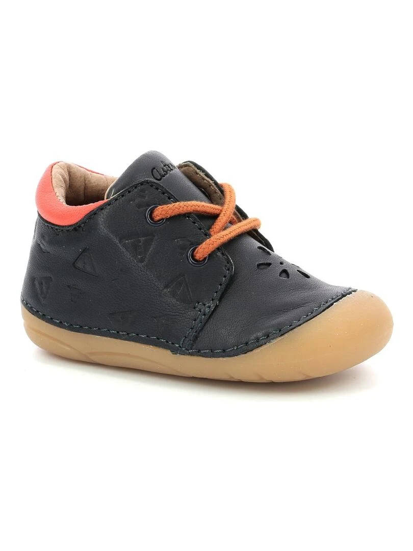 Bottillons Cuir Kiboo Bleu marine