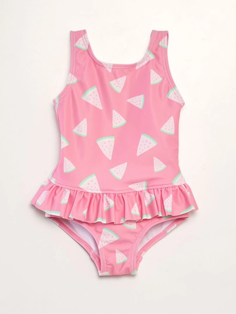Maillot de bain imprimé Rose