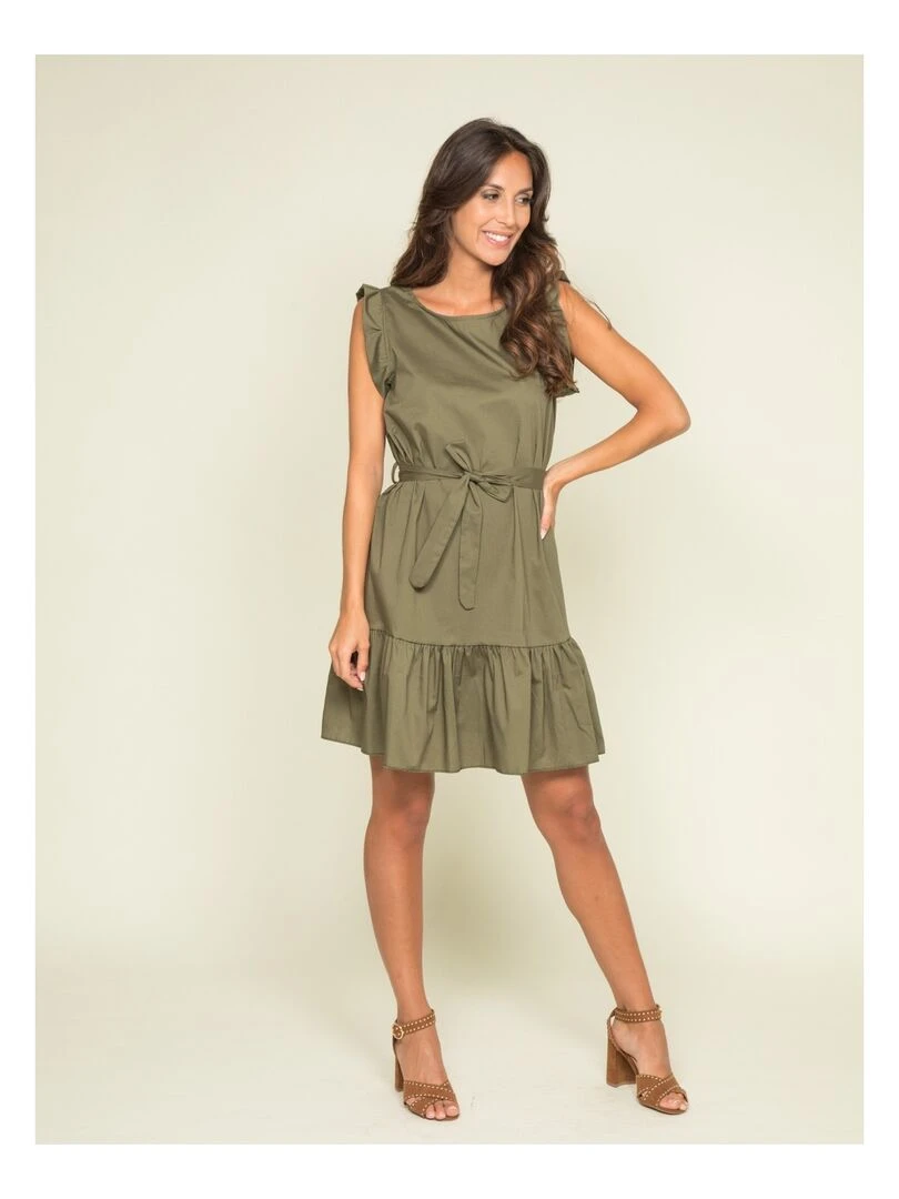 Robe courte ICTUS   Kaki