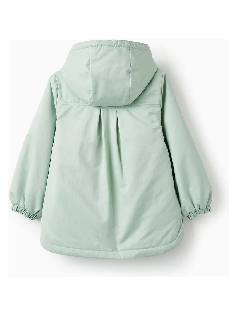 Parka en sergé avec capuche pour fille SICILIAN DAYS Vert clair