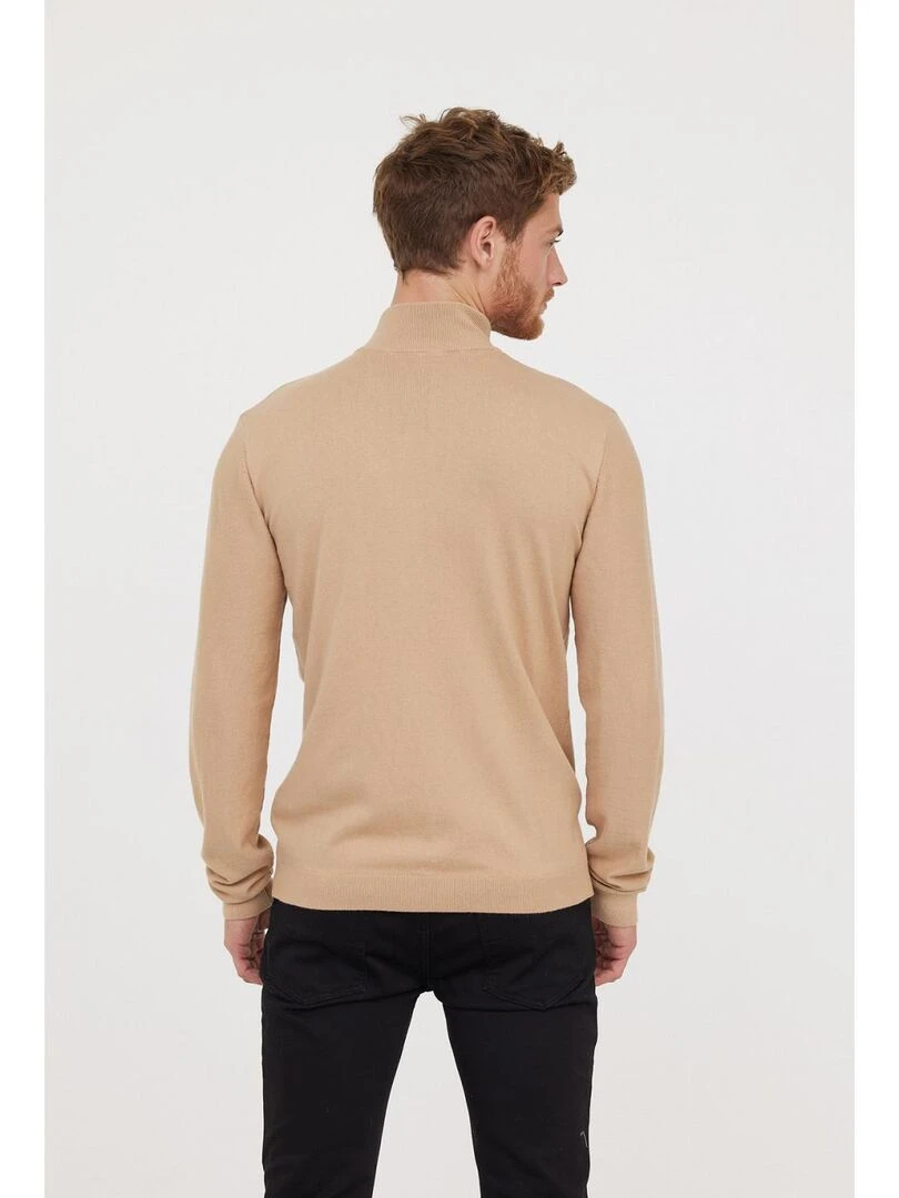 Lee Cooper   Gilet manches longues coton regular CELIUS   Beige argile