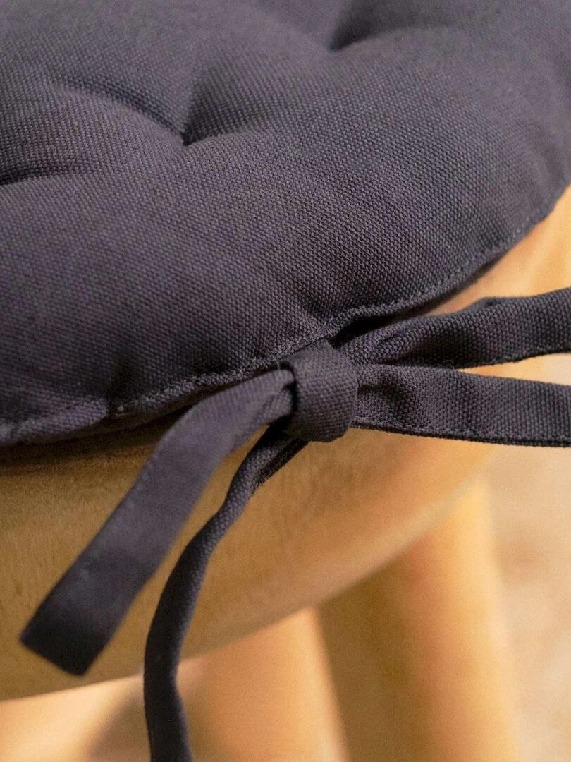 Assise matelassée ronde   Violet prune