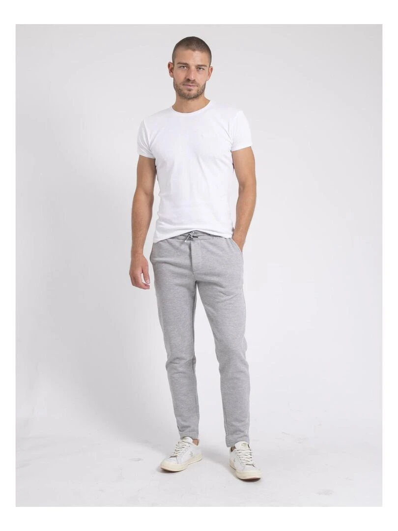 Pantalon chino molleton VICTORIAVIL   Gris