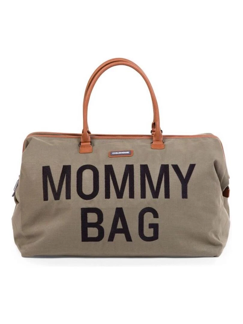 Sac à langer à anses Mommy bag matelassé kaki Vert