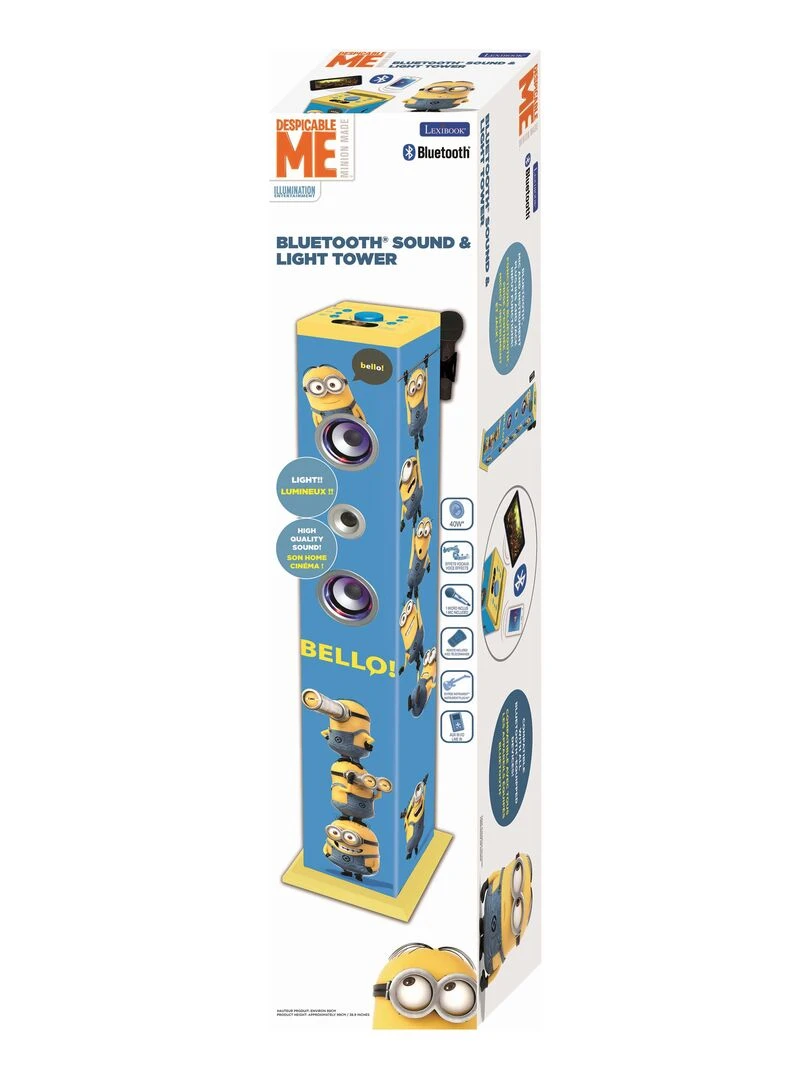 Puissante Enceinte Lumineuse Bluetooth®  Micro Et Fonction Changement De Voix Les Minions   N/A