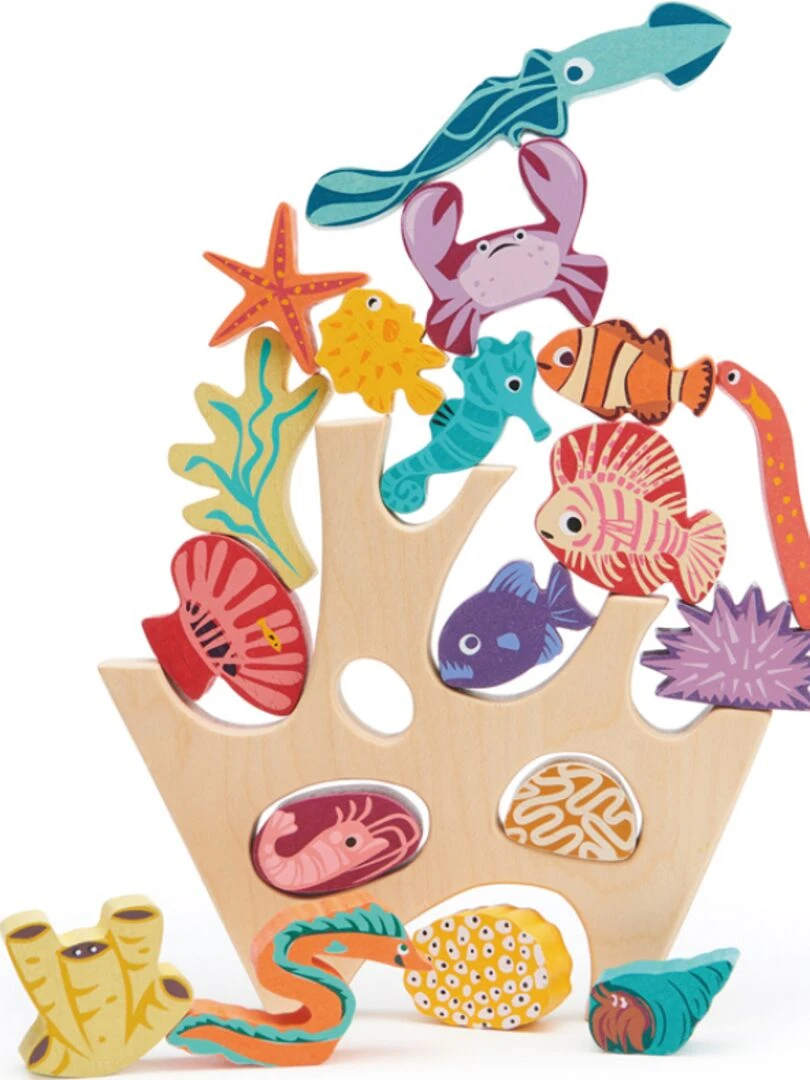 Récif de corail en bois à empiler   N/A