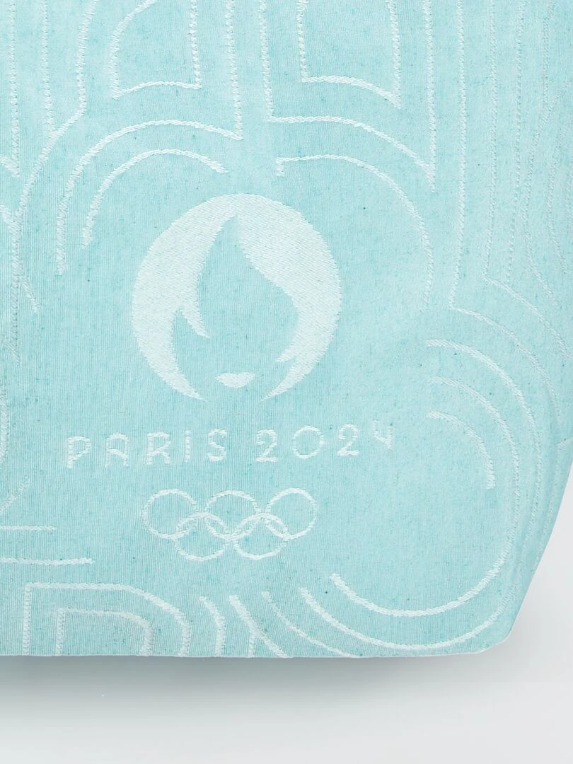 Tote bag en toile   Paris 2024   Vert d'eau