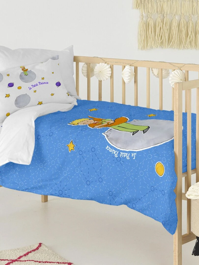 Parure housse de couette 2 pièces Accolade "Happyfriday"   Blanc