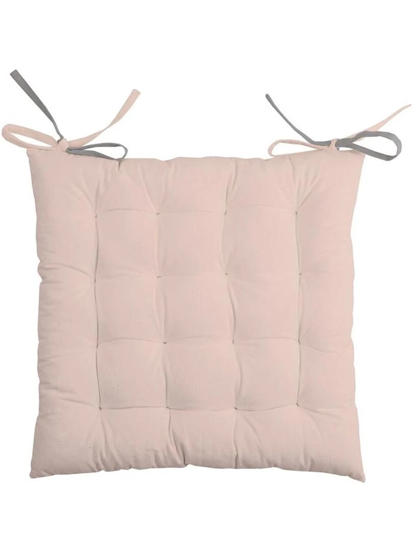 Galette de chaise bicolore Rose pâle