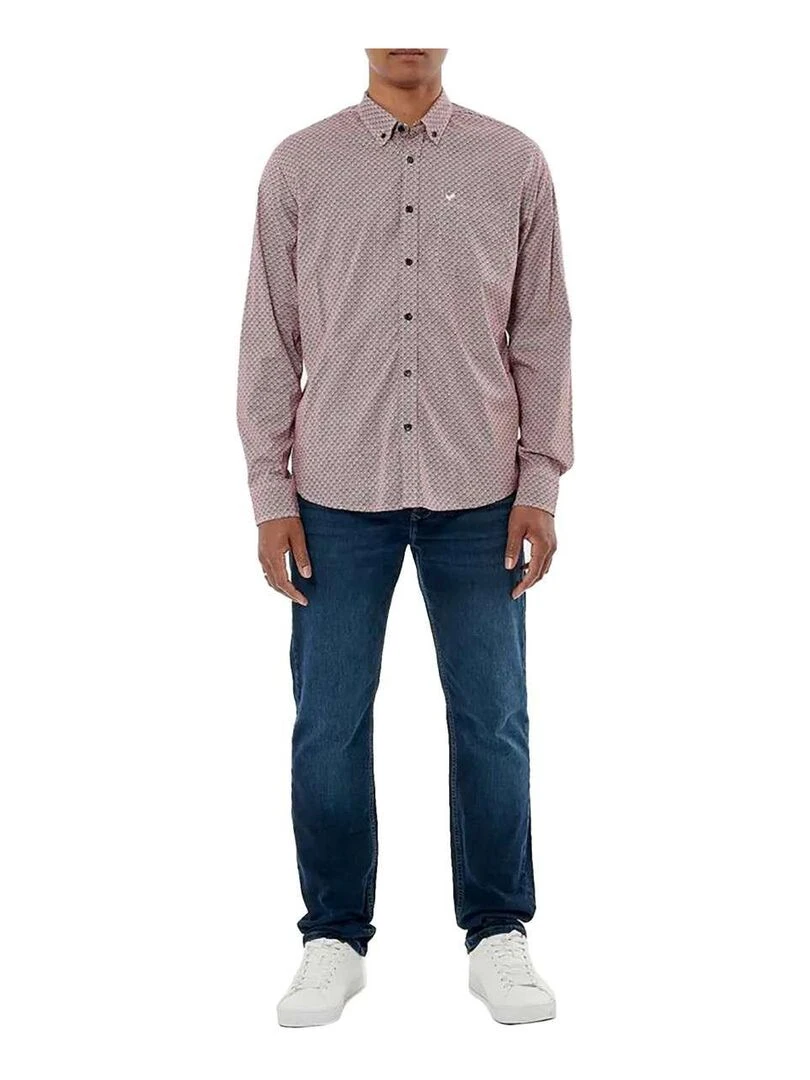 KAPORAL Chemise coton biologique regular fit Rouge