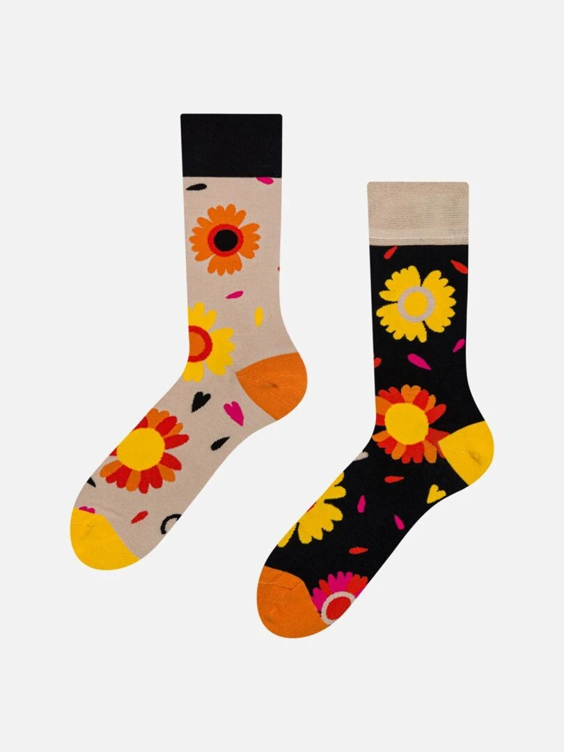 Chaussettes Dedoles Je t'aime un peu beaucoup Noir Beige