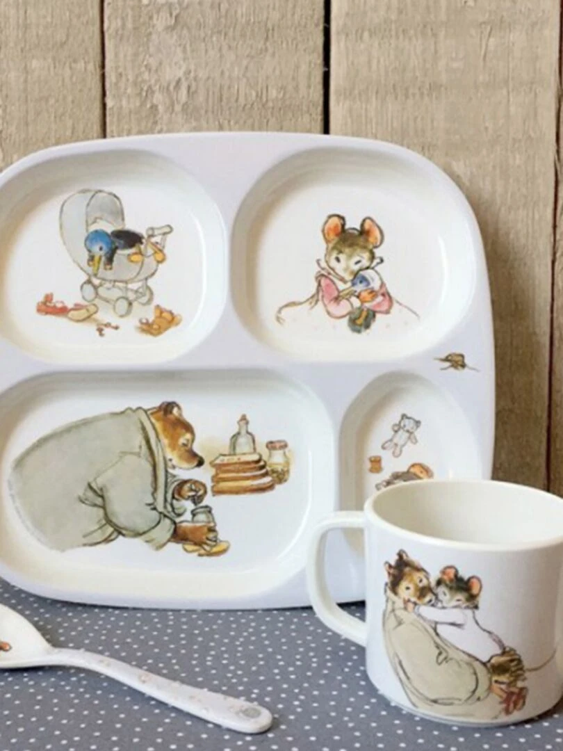 Tasse deux anses Ernest et Célestine   Blanc