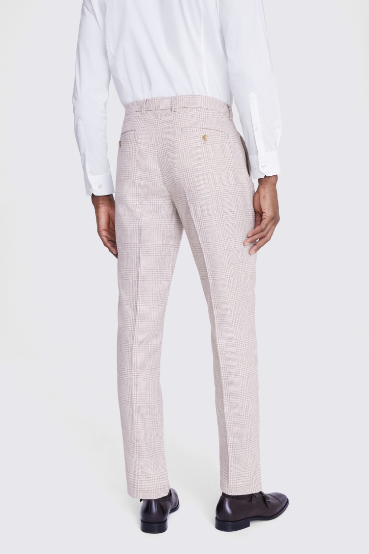 Tailored Matte White Linen Trousers   Buy Online at Moss