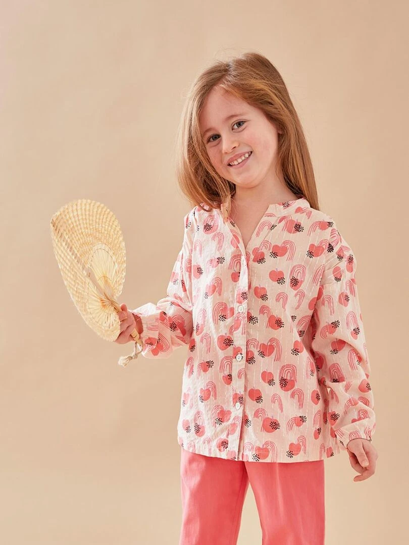 Blouse à imprimés pomme clair Noukie's Rose