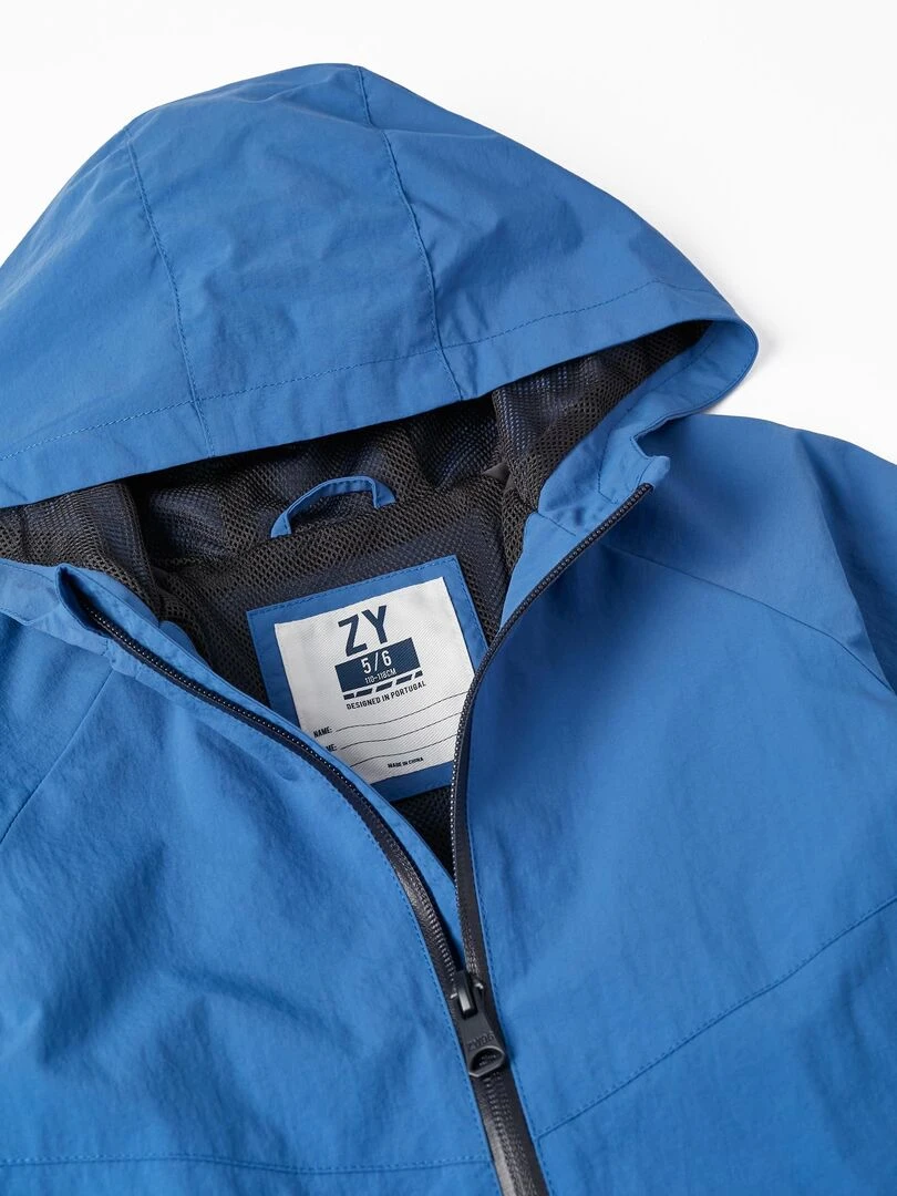 Manteau Coupe Vent avec Capuche pour Garçon  NO DRAMA IN THE BAHAMAS   Bleu