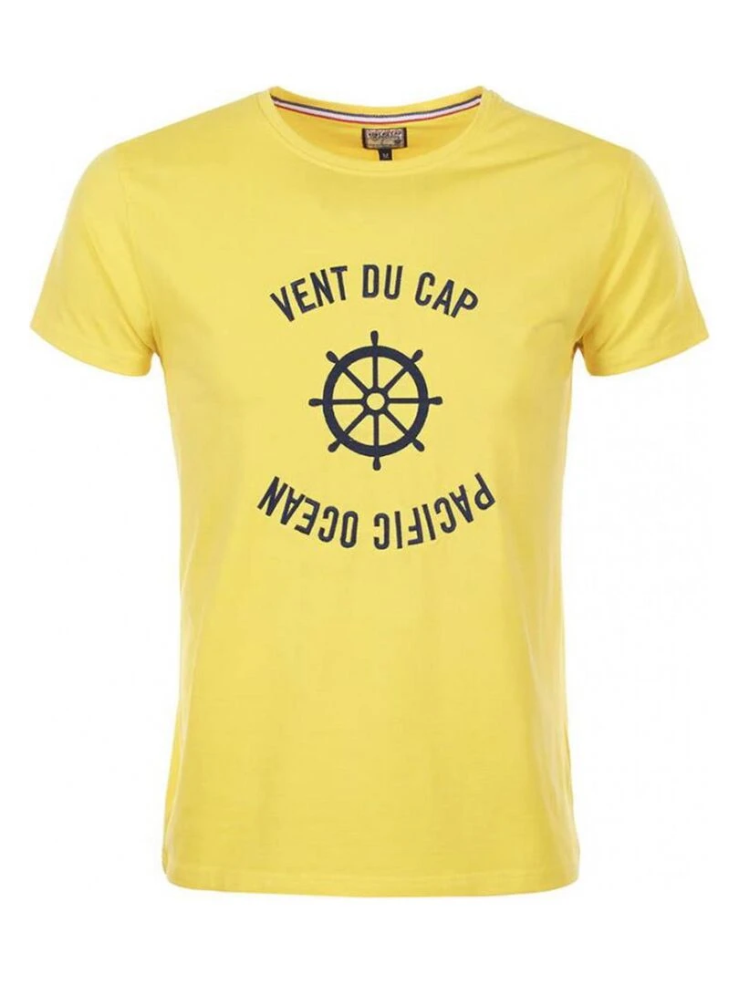 T shirt manches courtes homme CHERYL VENT DU CAP Jaune