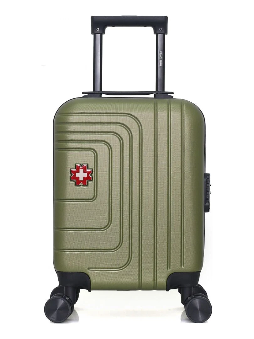 SWISS KOPPER VALISE CABINE XS RÜTI 4 ROUES 46 CM Vert kaki