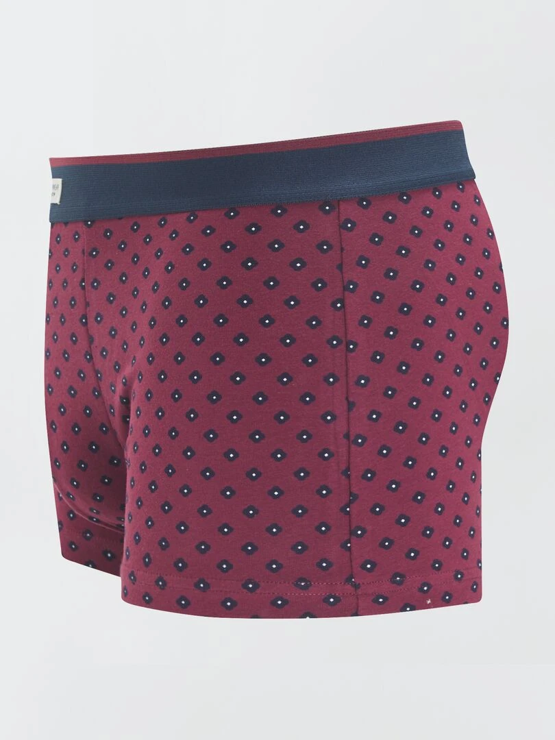 Lot 3 boxers stretch   Bleu/rouge