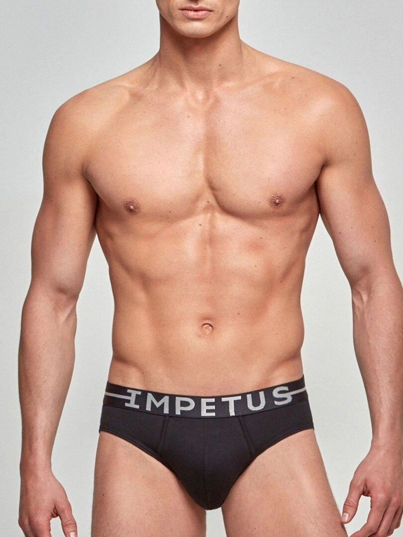 Slip coton stretch Essentials Noir