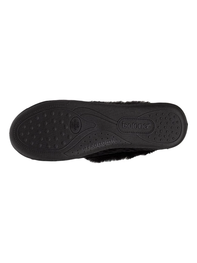 Chaussons charentaises recyclées Femme Noir   Noir