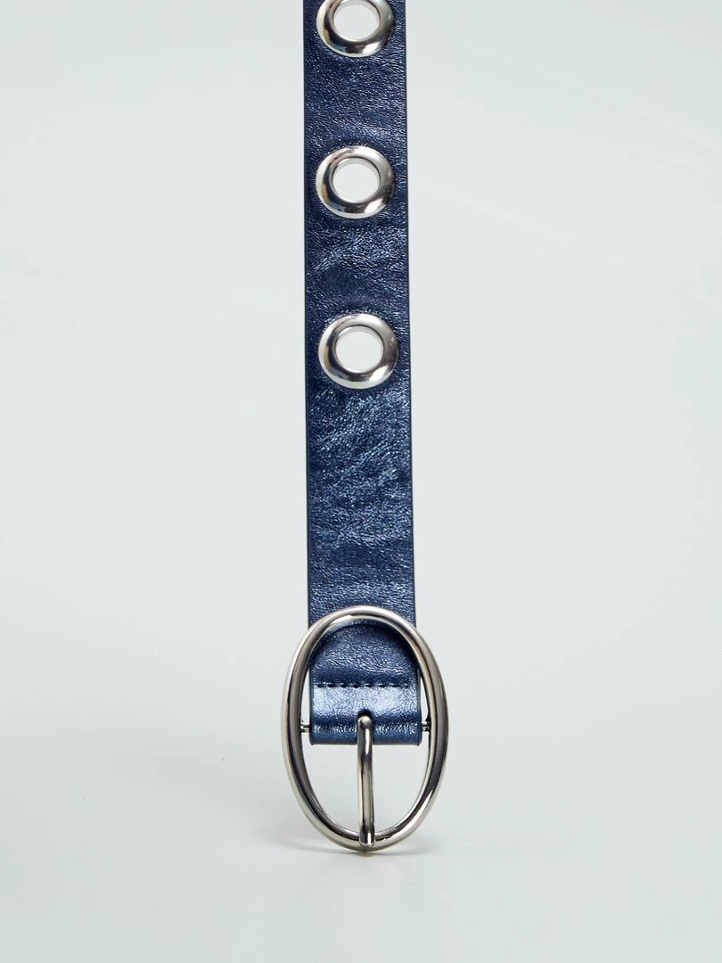 Ceinture à œillets   Bleu