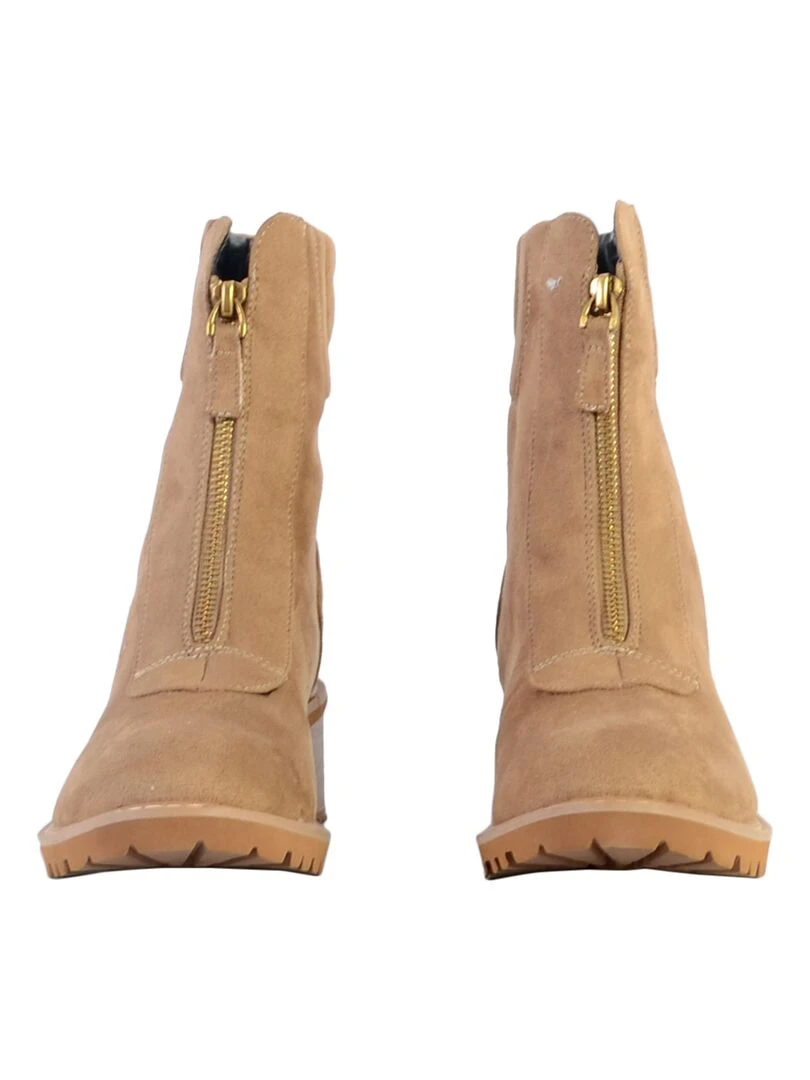 Boot à Zip The Divine Factory   Beige