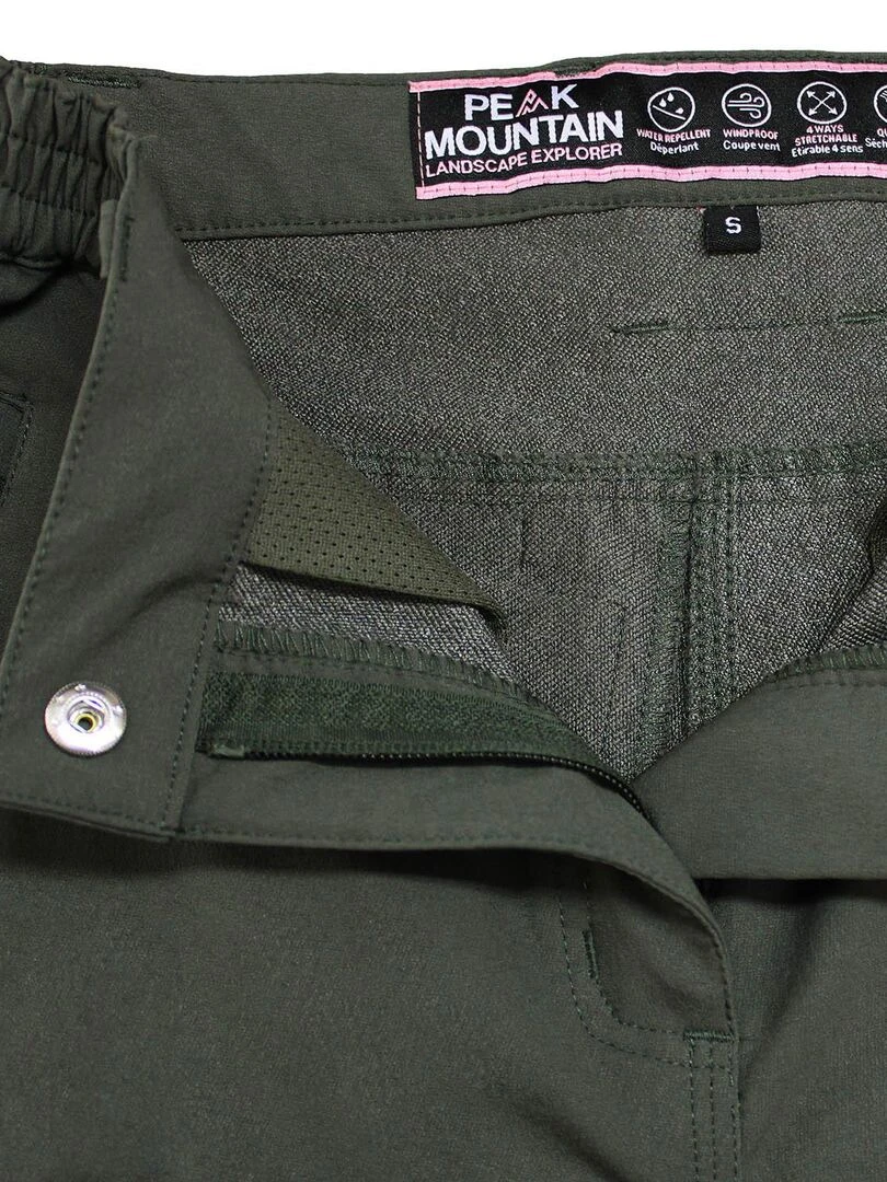 Pantalon de randonnée femme ABOR   PEAK MOUNTAIN   Kaki