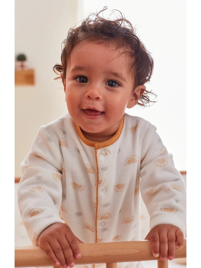 Set De 2 Pyjamas 1 pièce En Velours  Clair/écru   Noir Blanc