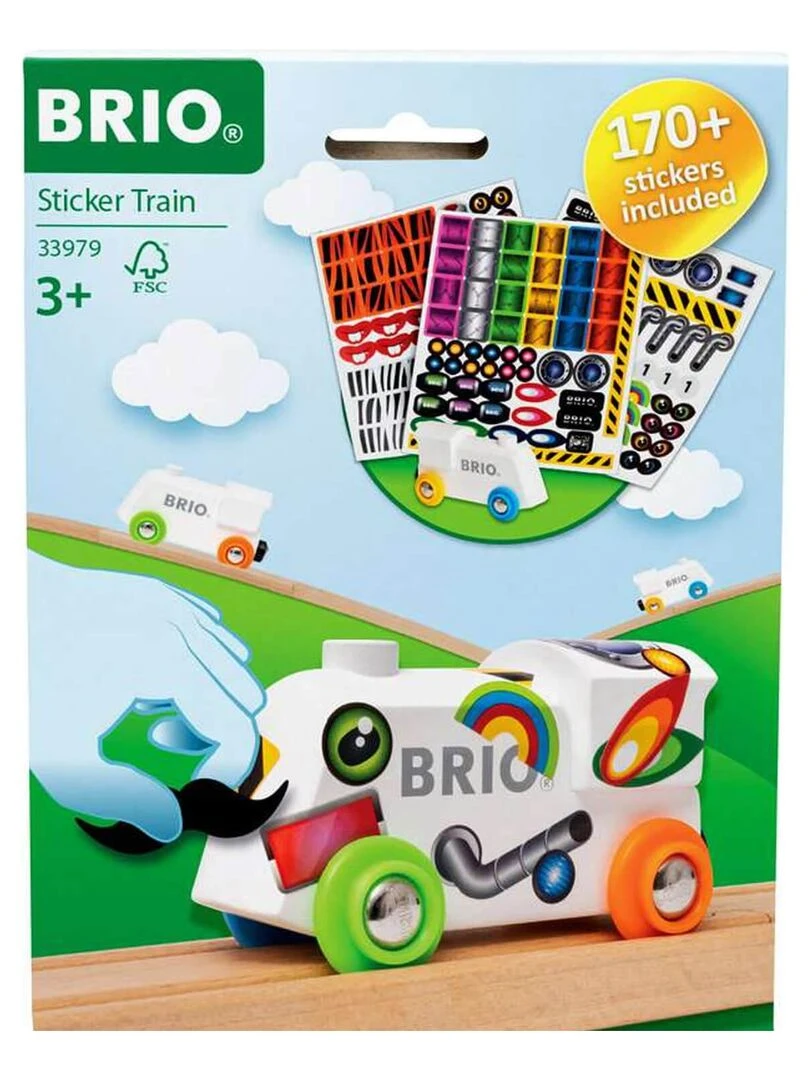 Train Brio : Locomotive en bois à décorer   N/A