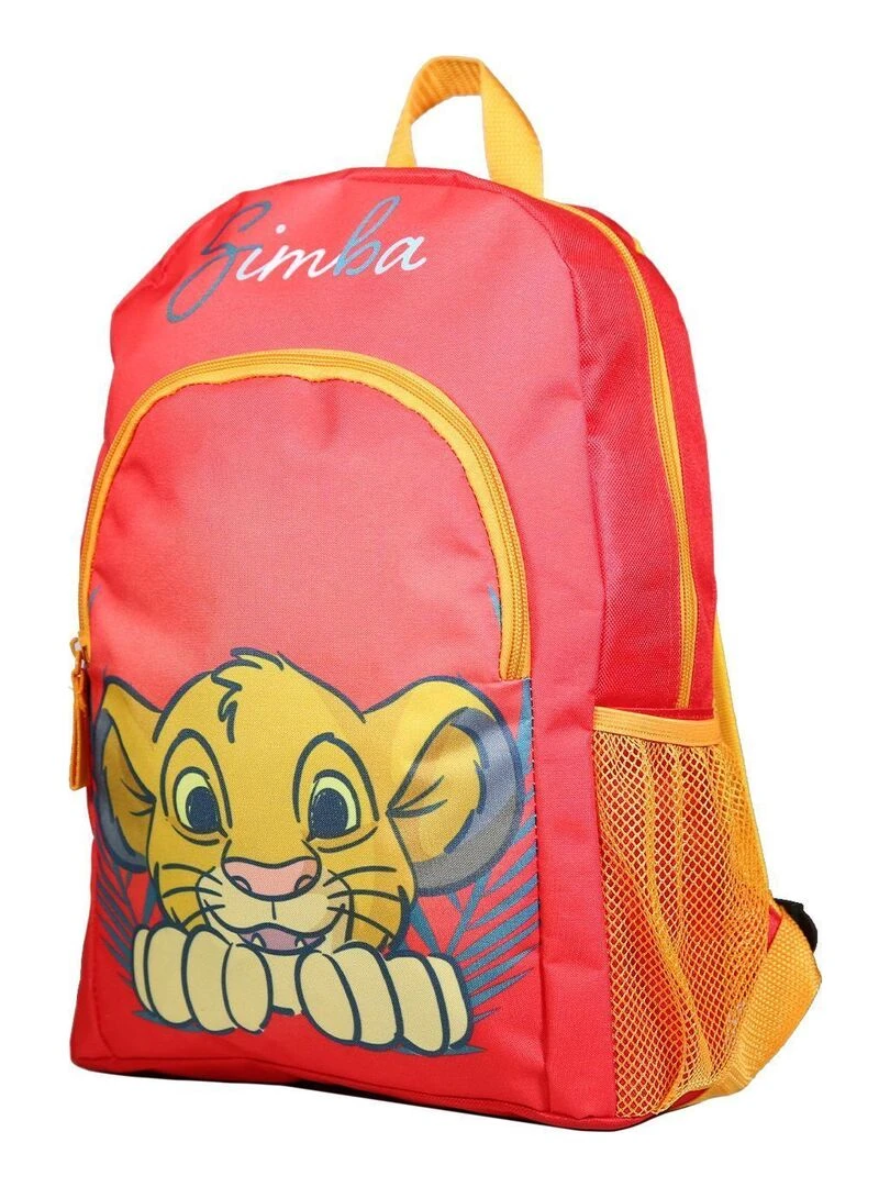 Sac à dos 37 cm avec poche Disney Le Roi Lion Simba Rouge Bagtrotter Rouge