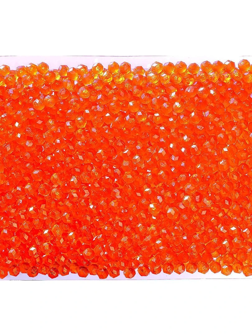 Aquabeads : Recharge de 600 perles à facettes orange N/A