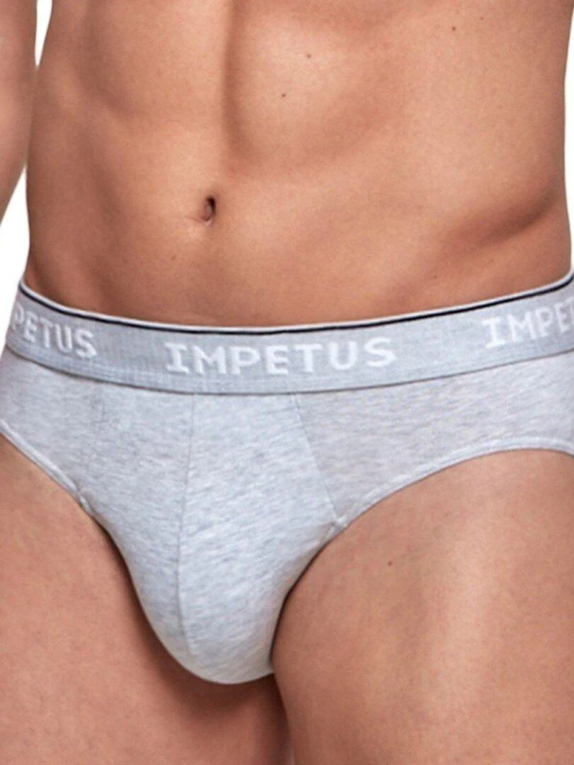Slip bio organique Oeko Tex tout confort Cotton Organic Gris
