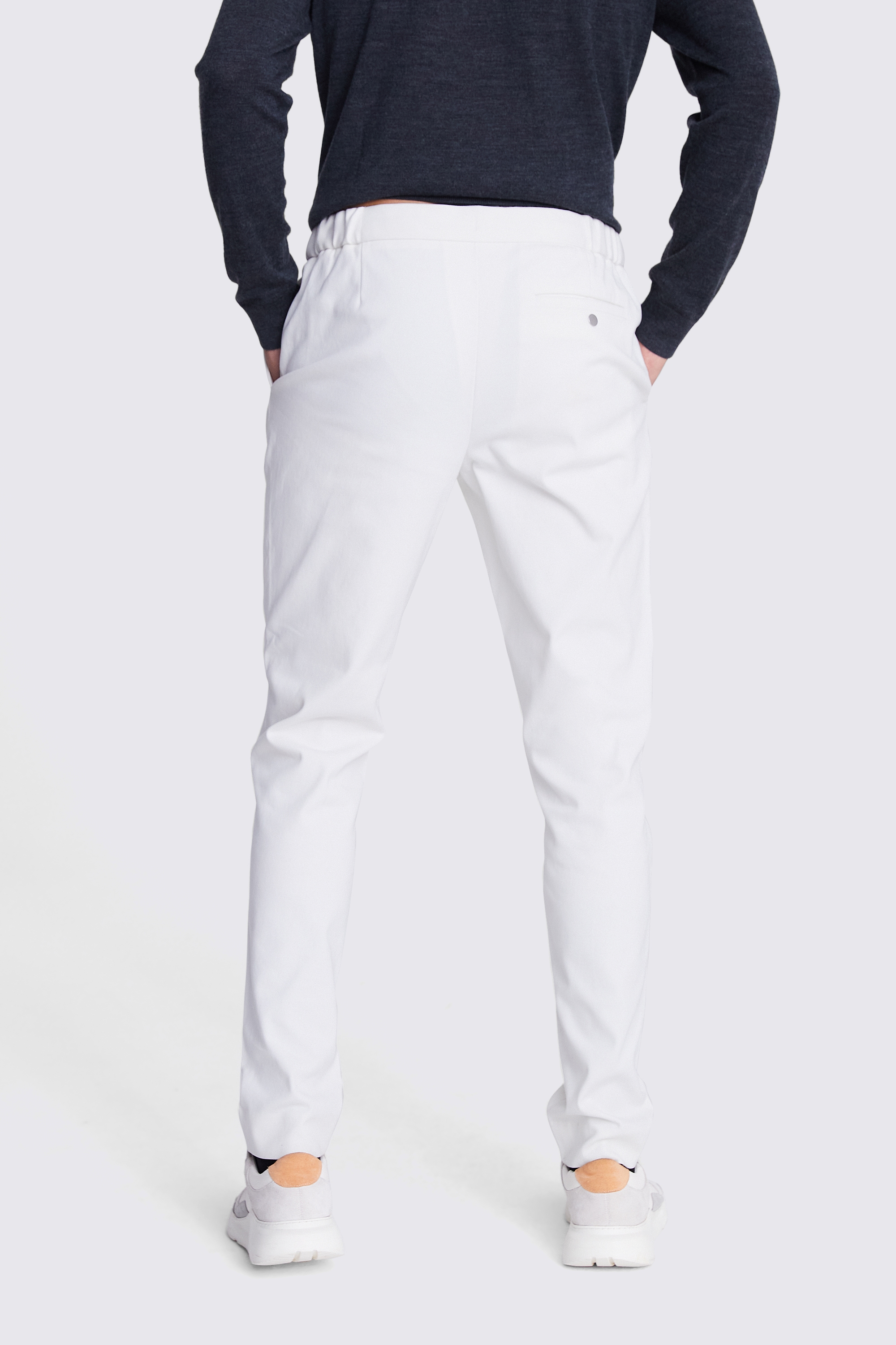 Off White Drawstring Trousers   Buy Online at Moss