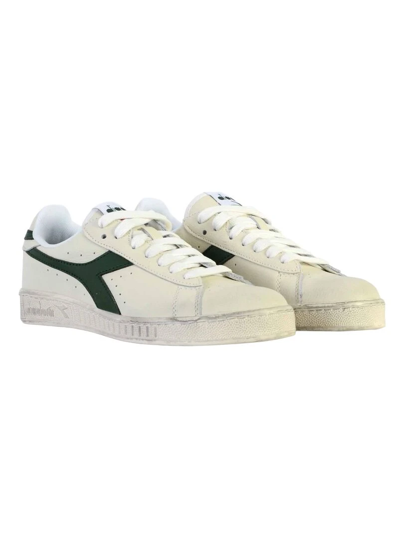 Basket Cuir Diadora Game L Low Waxed Unisex   Blanc