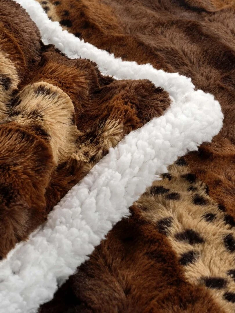 Plaid sherpa Grizzly choco Marron