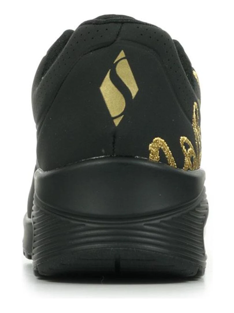 Baskets Skechers Uno Golden Heart   Noir Doré