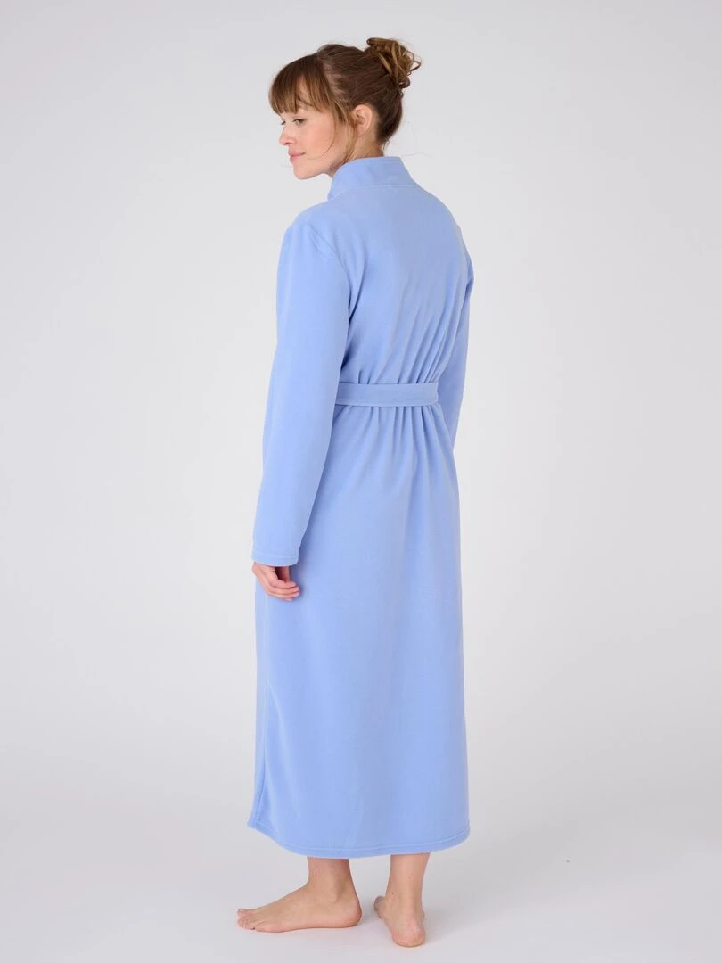 Robe de chambre longue en micropolaire Thermolactyl   Damart   Bleu azur